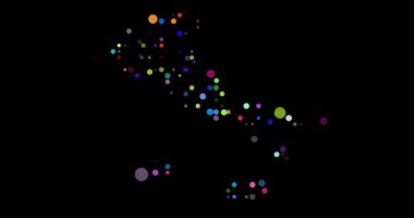 İtalya Haritası Düşen Çemberlerle Canlandırıldı