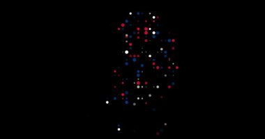 Animasyon Kore Şekli Noktalar tarafından şekillendirildi