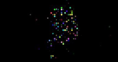 Animasyon Kore Şekli Noktalar tarafından şekillendirildi