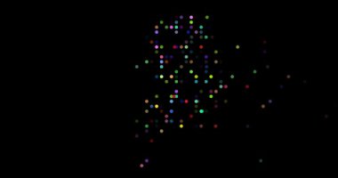 Düşen Nokta Hareketindeki Güney Kore Haritası