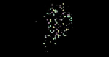 Animasyon Kore Şekli Noktalar tarafından şekillendirildi