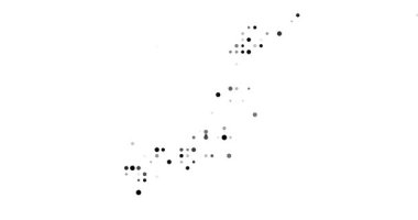 Japon Ülkesi 'nin Asgari Nokta Silüeti