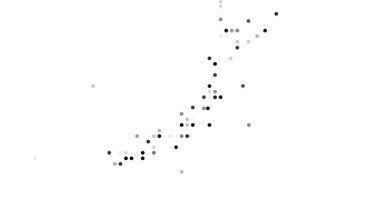 Noktalardan Yapılmış Animasyon Japonya Haritası
