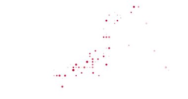 Noktalardan Yapılmış Animasyon Japonya Haritası