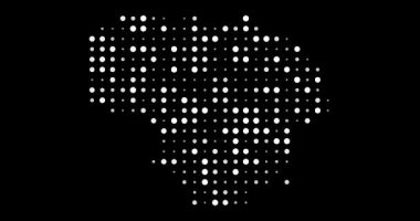 Litvanya 'nın Üretici Dot Izgara Haritası