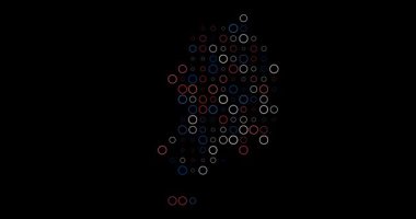 Nokta İşaretleriyle Canlandırılmış Hanguk Haritası