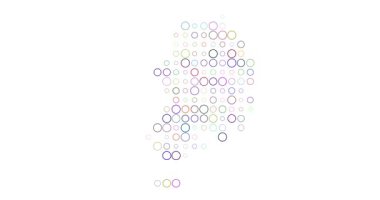 Hanguk Haritası Nefes Çemberlerinden Yapıldı