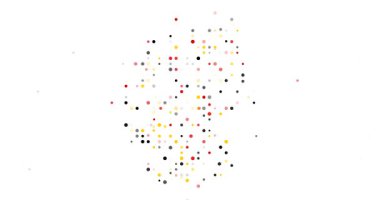 Renkli Noktalı Alman Silueti