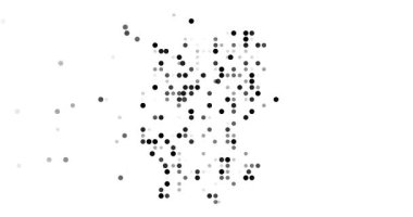 Nokta Hareketli Modern Alman Haritası Tasarımı