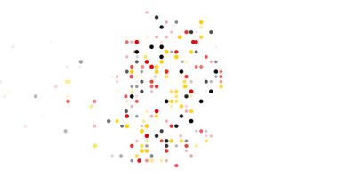 Renkli Noktalı Alman Silueti