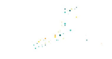 Noktalardan Yapılmış Animasyon Japonya Haritası