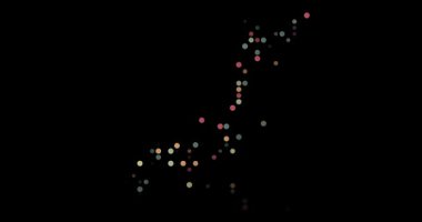 Düşen Parçacıklar tarafından oluşturulan Japonya Şekli