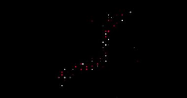 Düşen Çemberlerle Japon Haritası Canlandırması