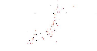 Japon Ülkesi 'nin Asgari Nokta Silüeti