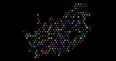 Soyut Güney Afrika Çember Ağ Canlandırması