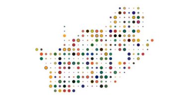 Güney Afrika Nokta Deseni Görselleştirmesi