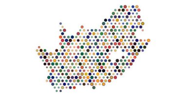 Renkli Nefes Çemberleri Güney Afrika 'yı oluşturuyor