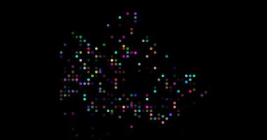 Noktalar halinde Üretici Kanada Haritası Canlandırması