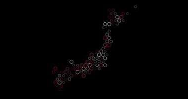 Japonya 'nın Soyut Noktalama Haritası