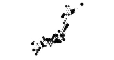 Japonya 'nın Soyut Noktalama Haritası