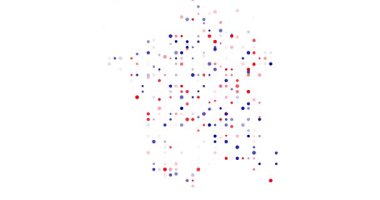 Soyut Noktalar Fransa 'nın Toprak Haritasını Ortaya Çıkardı