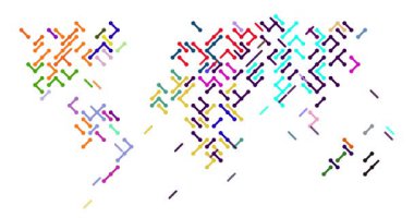 Çapraz Hareketli Soyut Izgara Dünyası