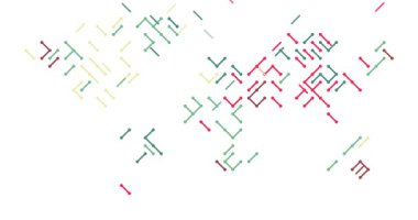 Çapraz Hareketli Soyut Izgara Dünyası