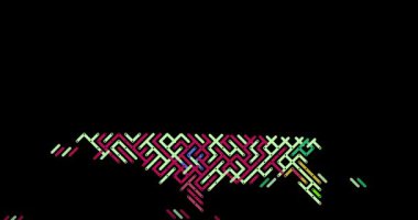 Hareketli çizgilerden üretici ABD haritası. Amerikan Haritasının Karmaşık Yapısı                                        