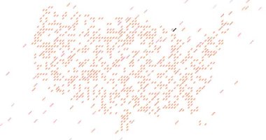 Hareketli çizgilerden üretici ABD haritası. Amerikan Haritasının Karmaşık Yapısı                                        