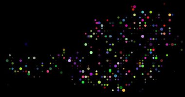 Avusturya Haritasının Soyut Nokta Animasyonu