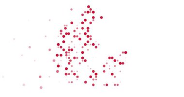 Düşen Noktalar tarafından oluşturulan Danimarka Haritası