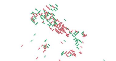 Karışık Izgara Çizgileriyle İtalya Haritası