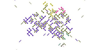 Karmaşık Izgara Çizgileriyle Avustralya Haritası