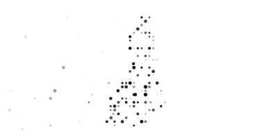 Animasyon Noktalarından Yapılan Finlandiya Şekli