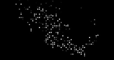 Renk Izgarası Tarafından Şekillendirilmiş Meksika Haritası