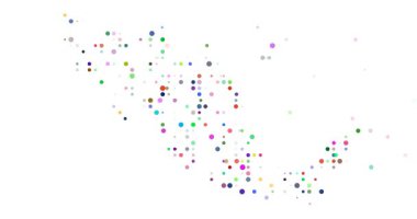 Renk Izgarası Tarafından Şekillendirilmiş Meksika Haritası