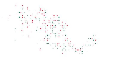 Üretici Dot Animasyonu Meksika Silueti