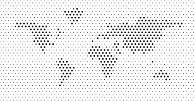 Nokta Izgara Şekil Küresel Haritası