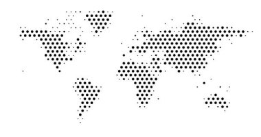 Nokta Izgara Şekil Küresel Haritası