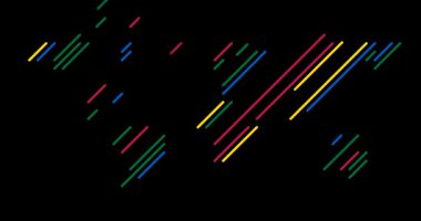 Hareket çizgileri olan dünya haritası