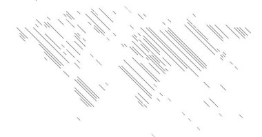 Çapraz çizgiler dünya silueti oluşturuyor