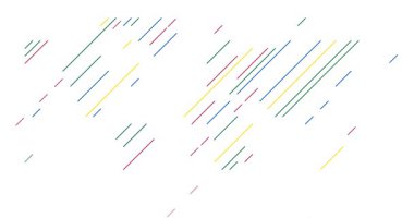 Üretken çizgi hareketli dijital harita