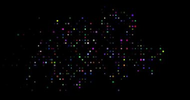 Noktalar halinde Minimalist İsviçre Haritası