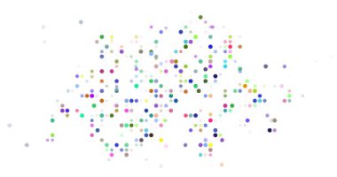 Noktalar halinde Minimalist İsviçre Haritası