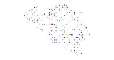 Belçika 'nın Düşen Nokta Izgara Haritası