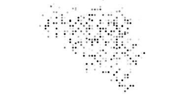 Biçimlendirilmiş Noktalar Belçika Silüeti