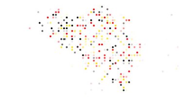 Biçimlendirilmiş Noktalar Belçika Silüeti