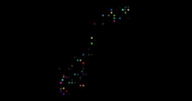 Norveç Sınırlarının Biçimlendirilmiş Parçacık Haritası