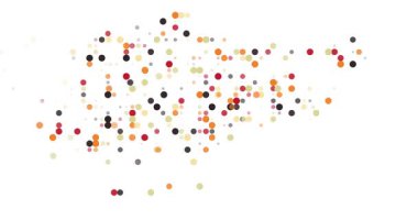 Soyut Izgara Çemberleri Singapur Şekli Oluştur