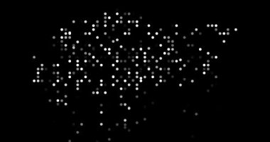 Singapur Ülke Haritası Renkli Noktalar